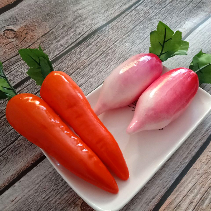 仿真胡萝卜假水果食物绘画橱窗早教道具农家乐装饰摆设品蔬菜模型