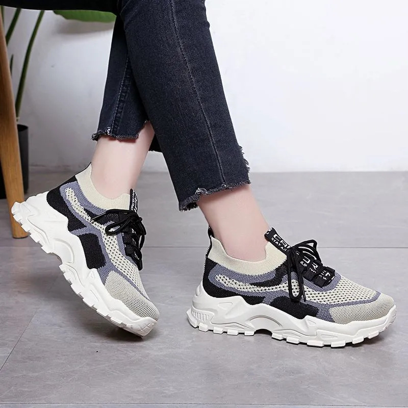 Spring 2023 Summer New Women's Shoes Dad Shoes Tide Shoes Student Sneakers Casual Shoes Factory Wholesale One Piece Dropshipping