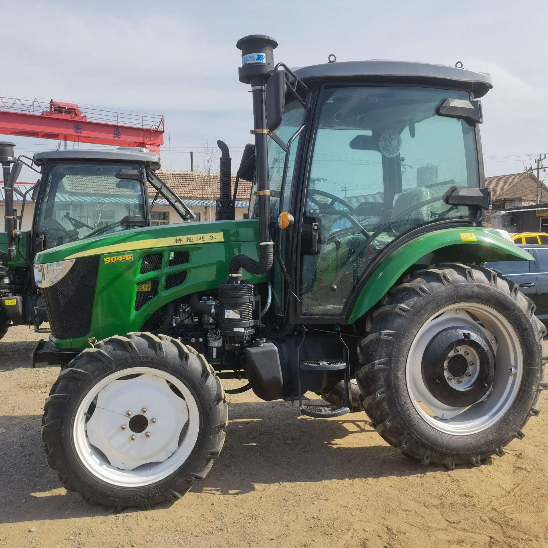 耕拖迪尔904四轮拖拉机【带翻转犁】配套旋耕机(各种农机具)