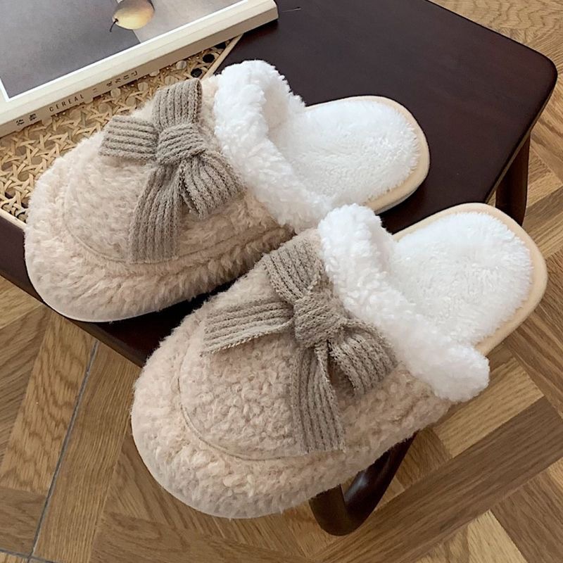 2023 New Cotton Slippers Women's Winter Warm Thickened Women's Cotton Shoes Non-Slip Thick Bottom Women's Home Couple Slippers