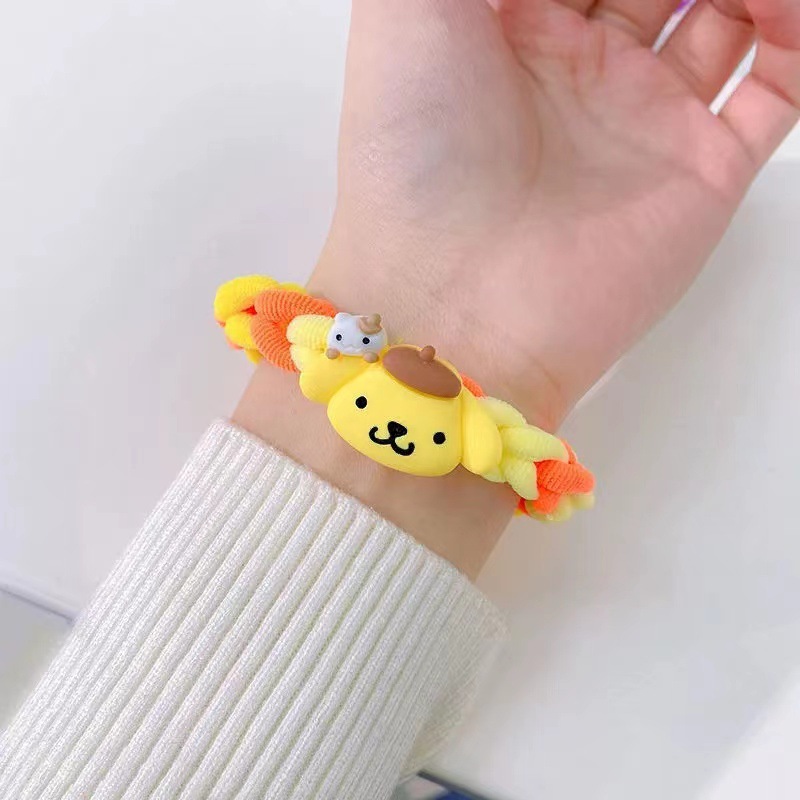 Sanrio Diy Handmade Bracelet Klein Blue Hair Band Clow M Rubber Band Bracelet Couple Bracelet Gift