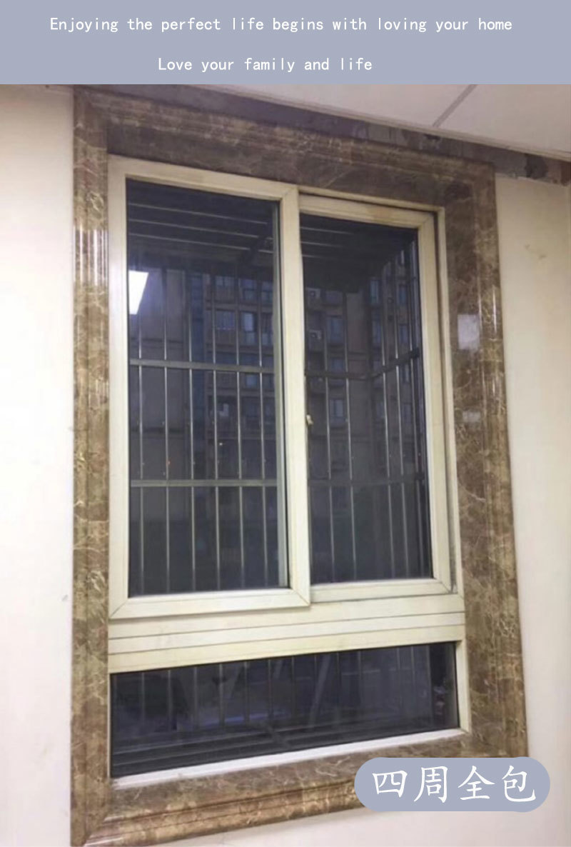 窗台石人造大理石板窗套一体式台面包套口套双包单包电梯套线条