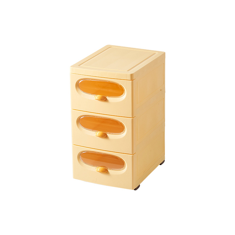 Storage Cabinet Small Yellow Duck Snack Locker Multi-Layer Children's Bedroom Bedside Toy Storage Household