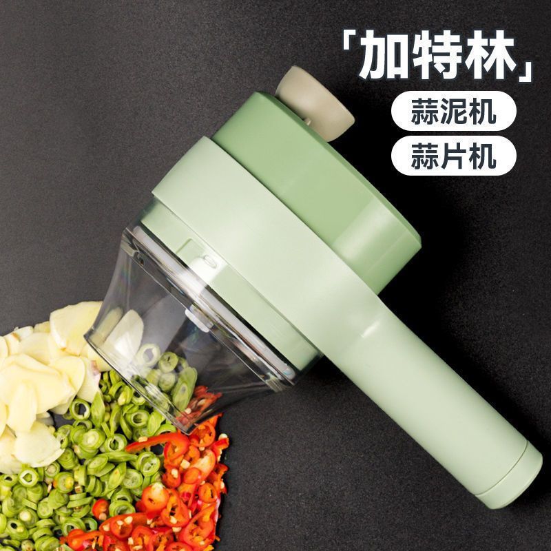 tiktok gatling chopper cooking machine mini wireless handheld electric slice mashed garlic mashed garlic