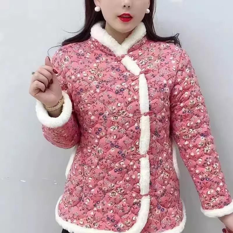 年轻人穿的花棉袄女冬季新款山东大棉袄冬季款女装东北花棉袄睡衣