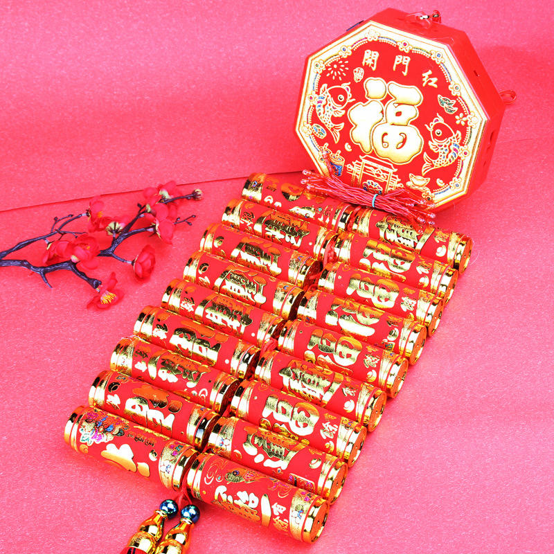 新款充电插电两用电子鞭炮 春节传统喜庆电子炮 结婚乔迁家用爆竹