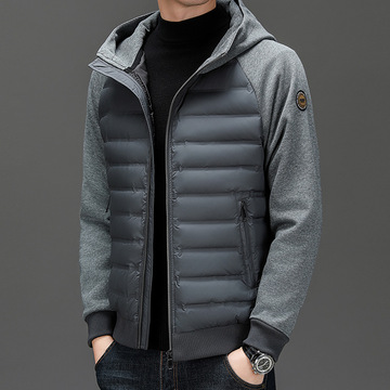 秋冬新款男士轻薄款羽绒服外套中年商务休闲高端轻奢防寒男装鹅绒
