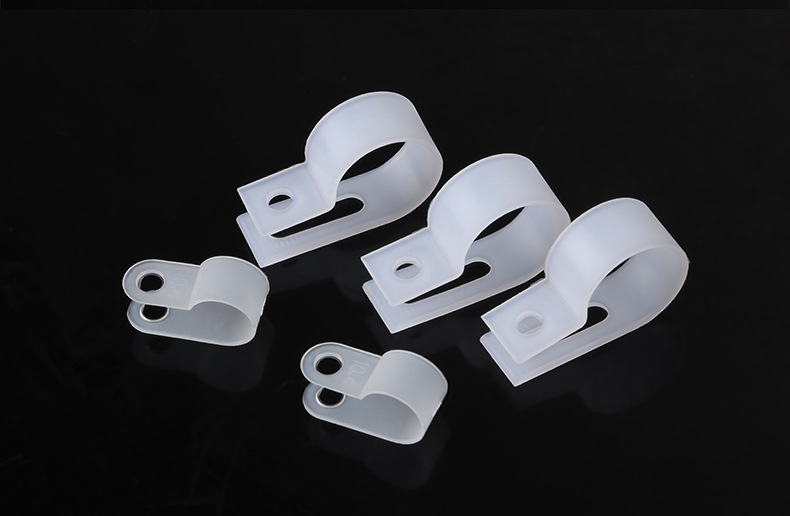 3u型线夹电线压线扣固线夹白色塑料线卡扣