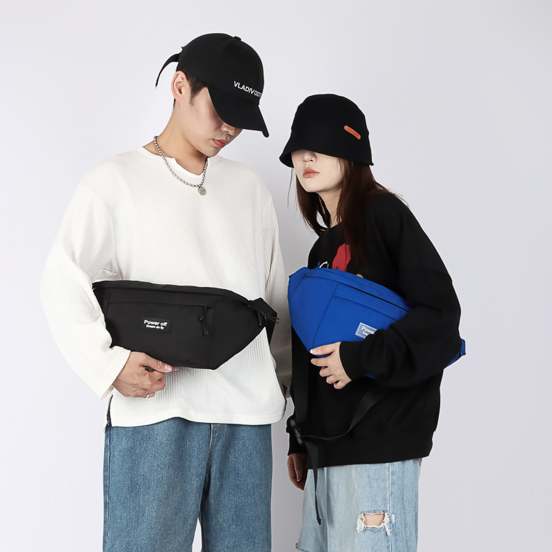 New Men's and Women's Large Capacity Chest Bag Street Fashion Fashion Brand Waist Bag Ins Couple Function Crossbody Shoulder Bag