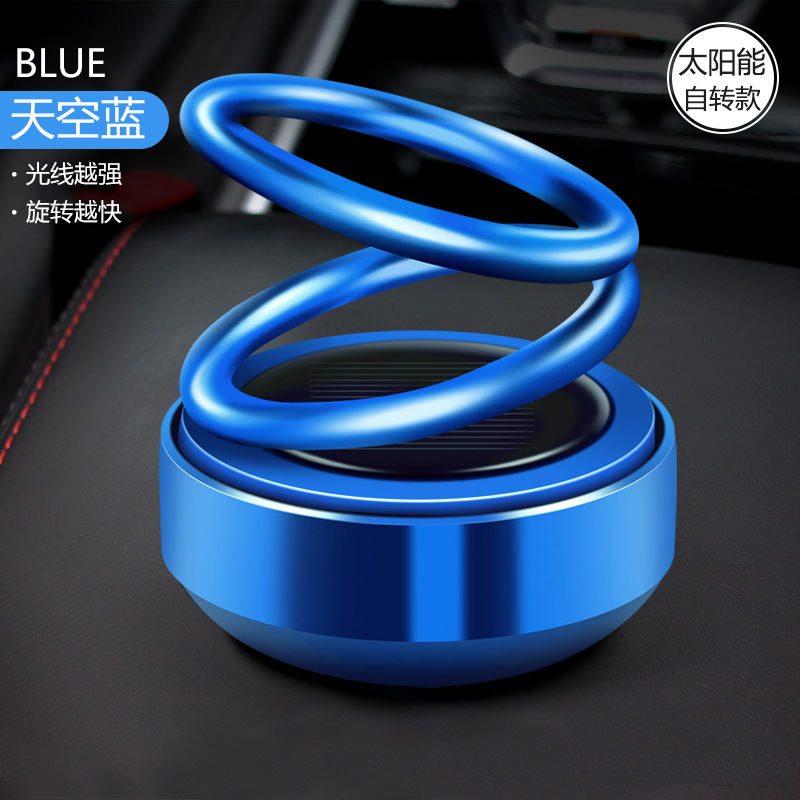 Solar Double Ring Suspension Auto Perfume Factory Wholesale Creative Car Aromatherapy in-Car Car Perfume Decoration