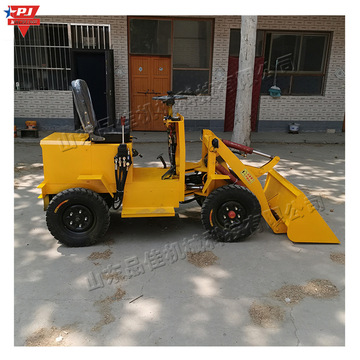 小型电动四轮装载车 座驾式四驱沙土装卸车 工地短途铲沙运输车