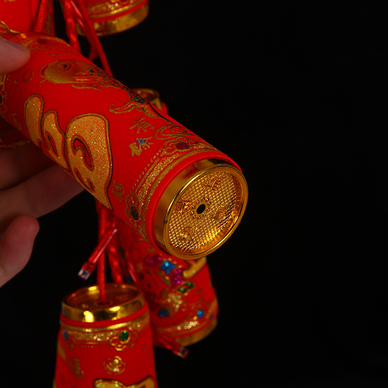 音效小号2响新款仿真电子鞭炮遥控带响爆竹乔迁结婚礼花礼炮批发