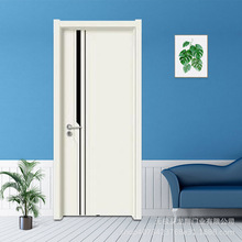 白色卧室生态门定制 现代简约室内门 实木复合套装门定做