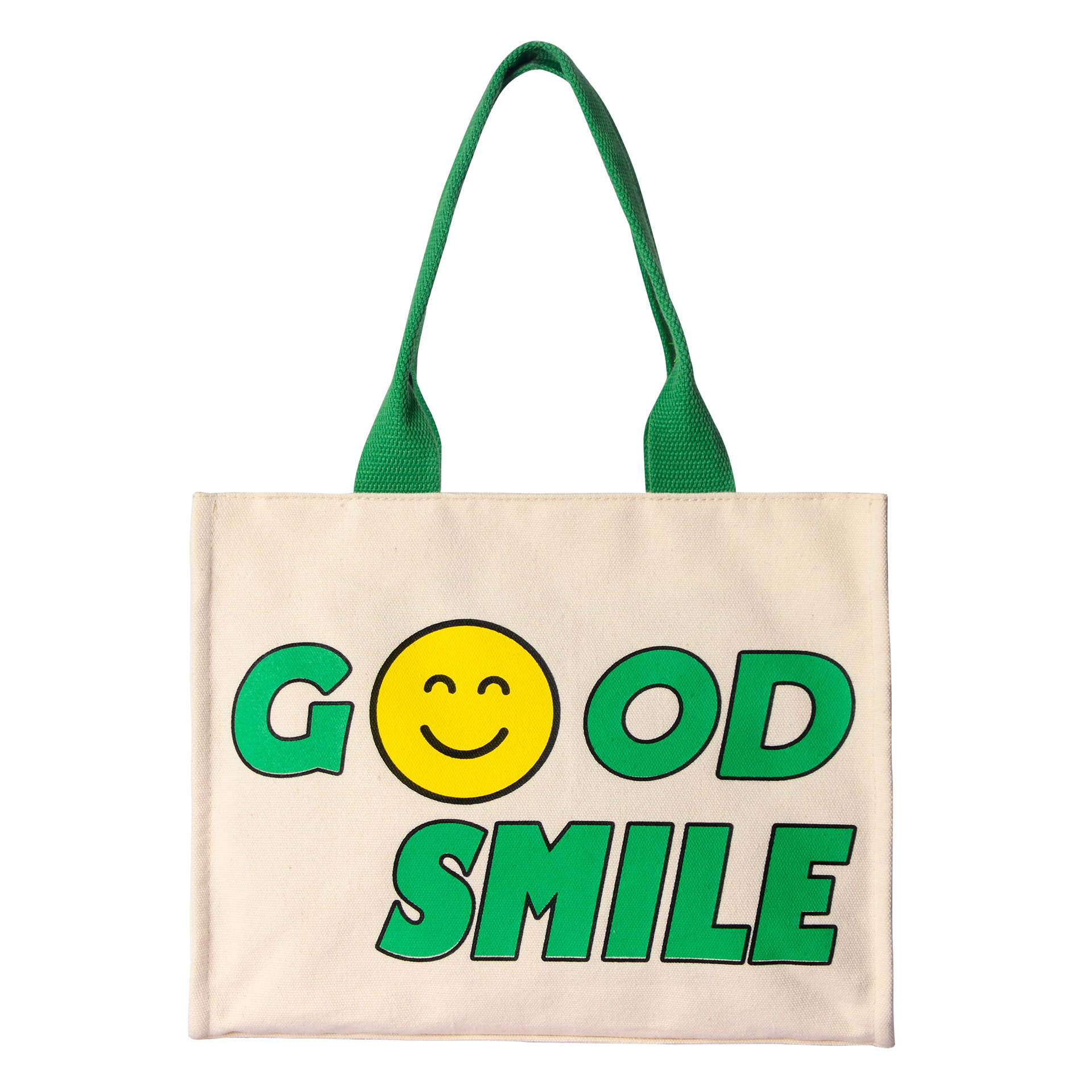 INS Girly Small Square Bag Cartoon Smiley Canvas Shoulder Bag Trendy Korean Style Student Travel Handbag