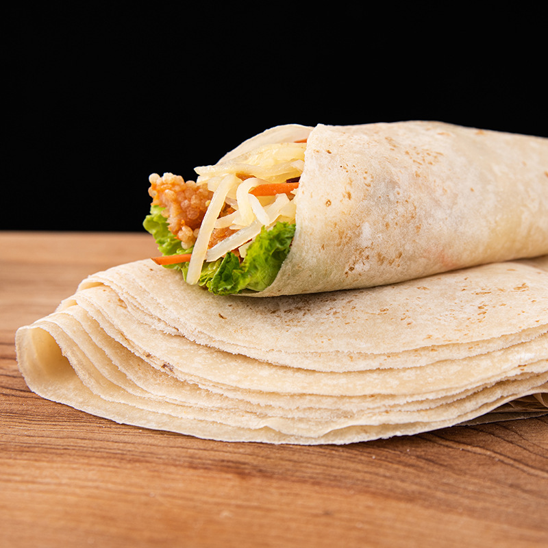 卷饼皮薄饼皮山东单饼徐州烙馍大饼春饼筋饼卤鸡肉卷饼早餐