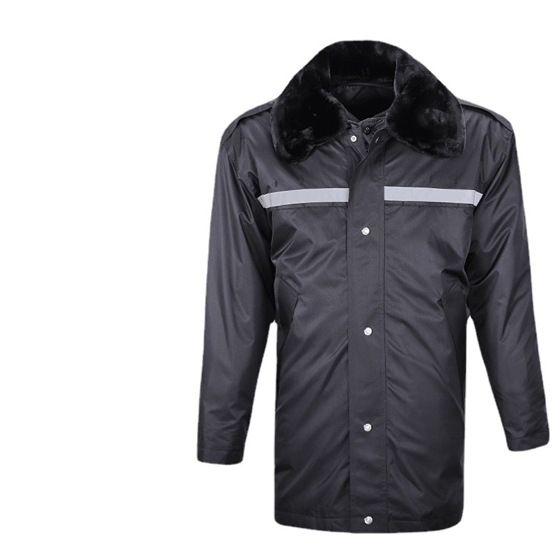 定制厂家直供冬棉大衣加厚防寒大衣民政救灾扶贫劳保反光条军大衣