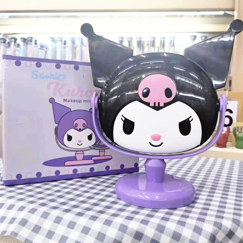 Foreign Trade Sanrio Clow M Modeling Desktop Makeup Mirror DIY Little Devil Flip Cosmetic Mirror Dormitory Mirror