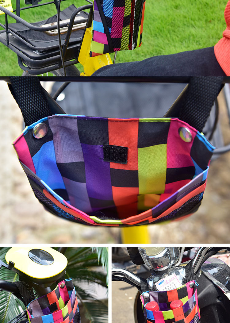 电动车挂物包防水挂兜自行车储物袋 电动车头挂包电瓶车收纳挂袋