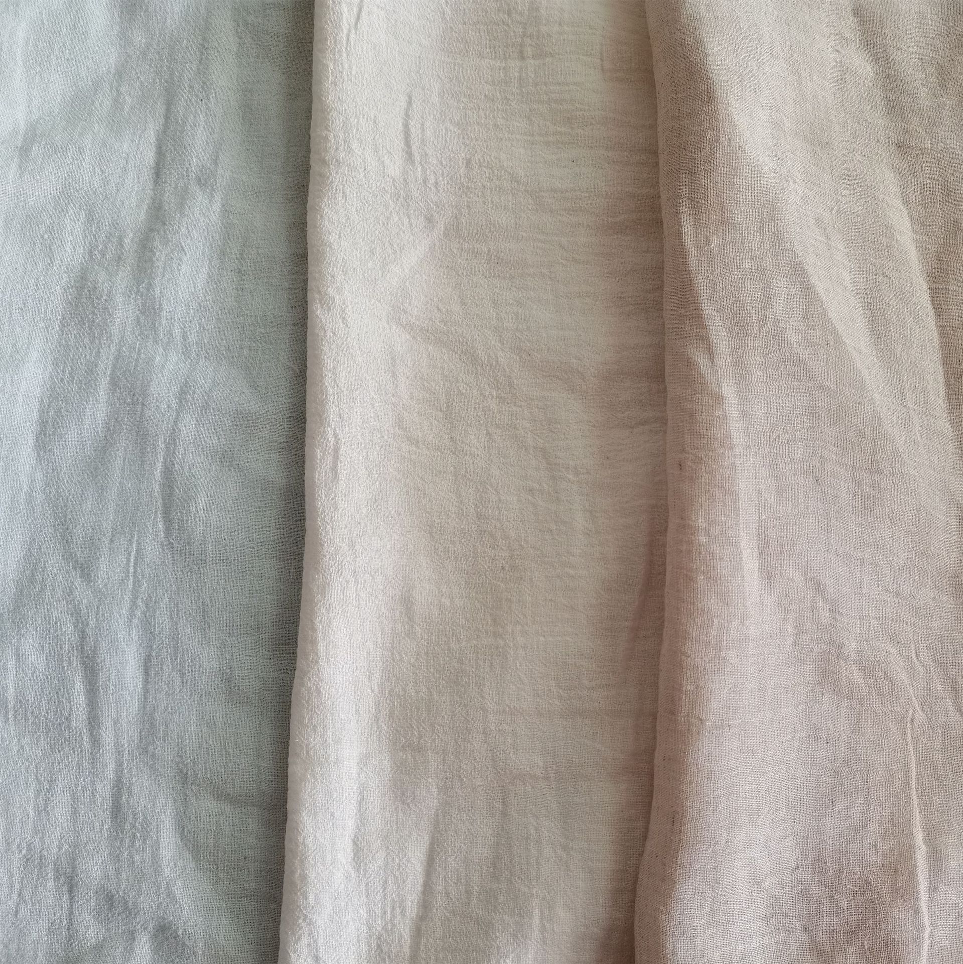 特架轻仓l4292 稀疏汉麻亚麻棉肌理绉布 春夏外衫裙装,围巾面料