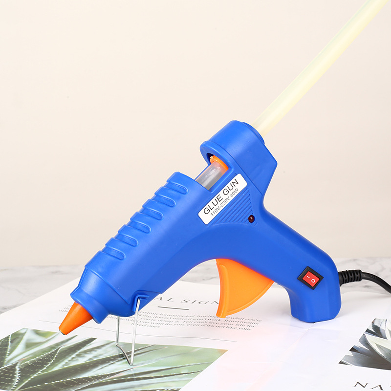 Mini Small Sized 20W Hot Melt Glue Gun Handmade Diy Hot Glue Gun with Switch 7mm Hot Melt Glue Stick 40W Gluing Gun