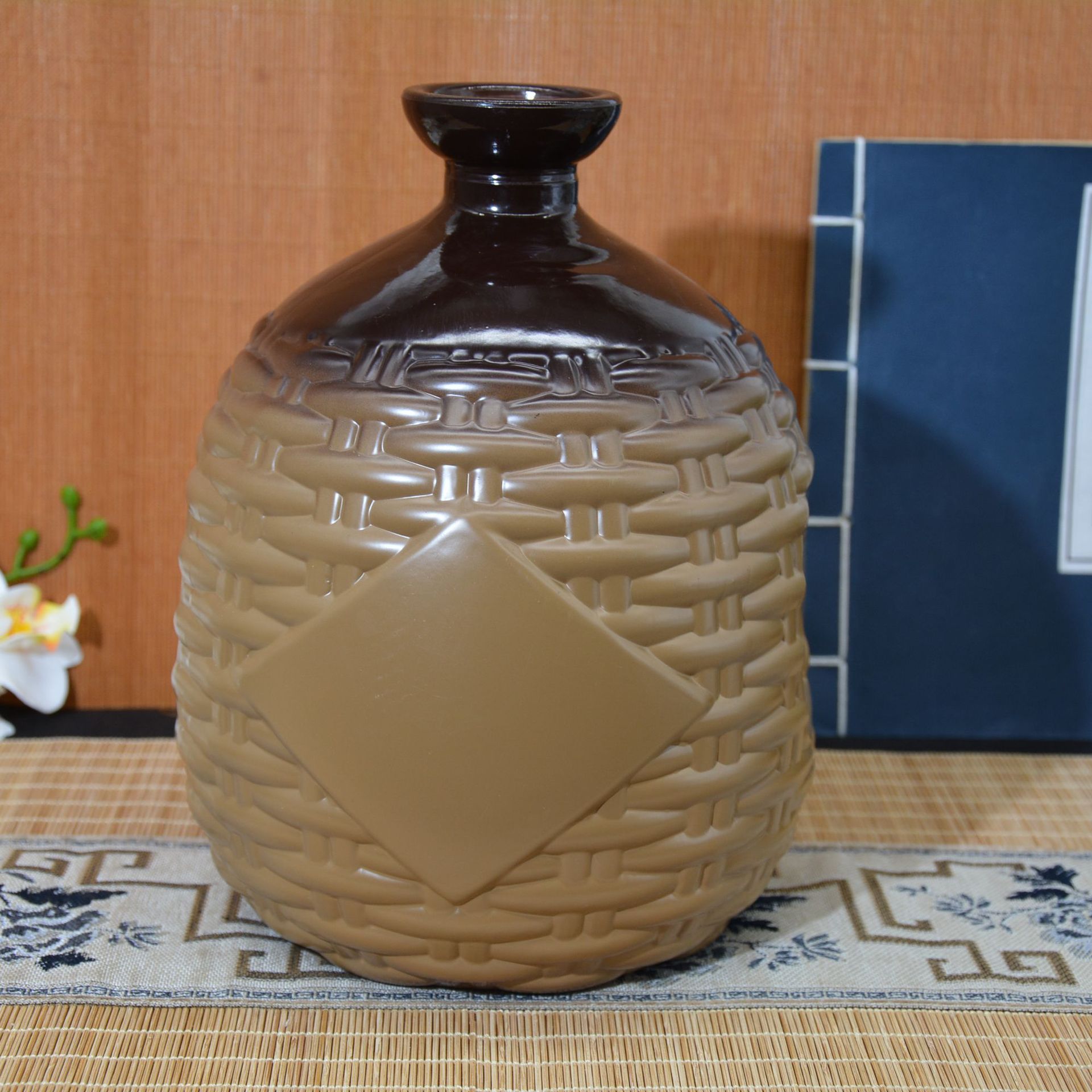 批发陶瓷酒坛套装白酒瓶1500ml复古窖藏酒瓶家用自酿空坛子-阿里巴巴