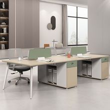 简约现代职员办公桌多人位办公家具屏风工位员工卡位办公桌椅组合