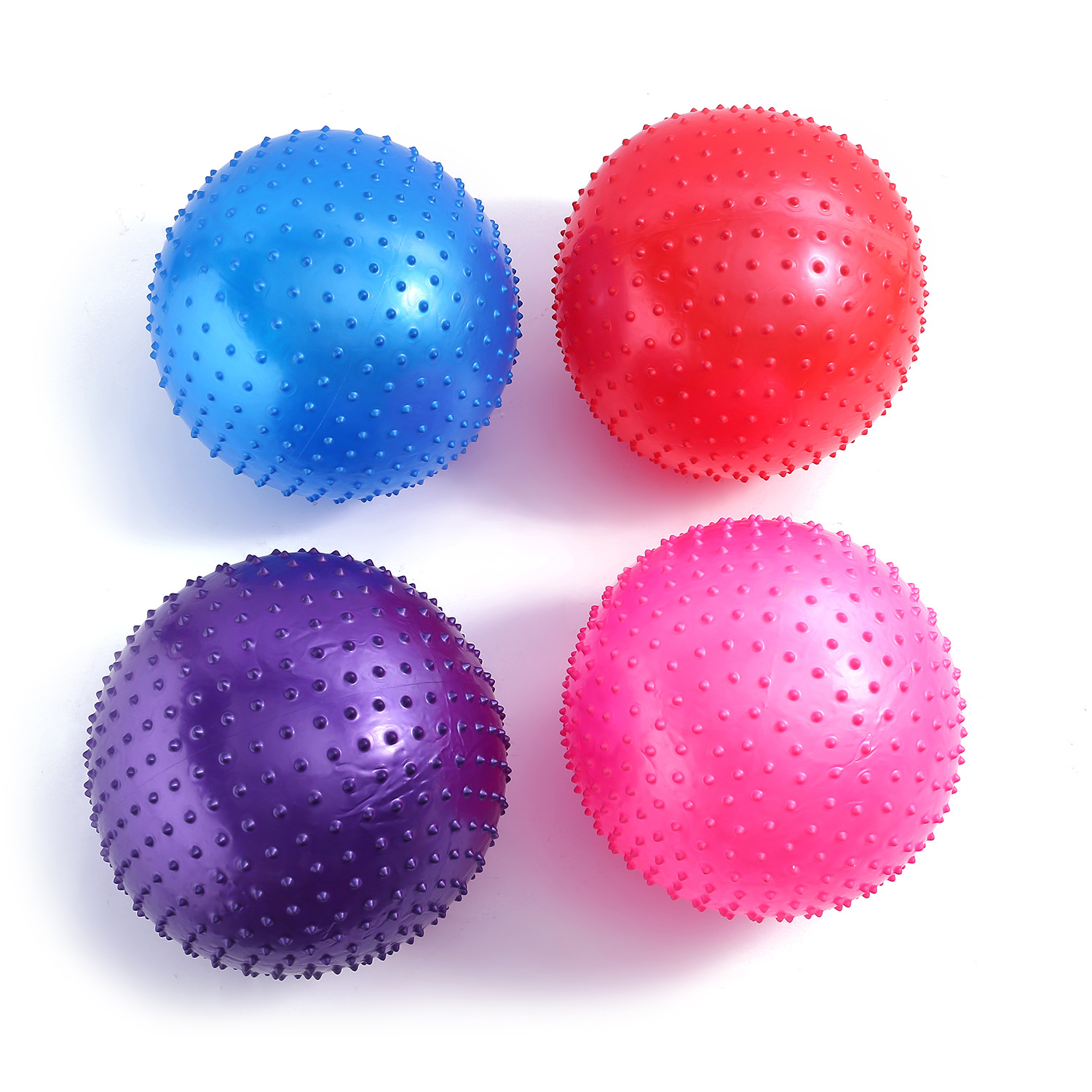 pvc按摩球加厚厂家批发颗粒瑜伽球防爆环保感统健身器材触觉球