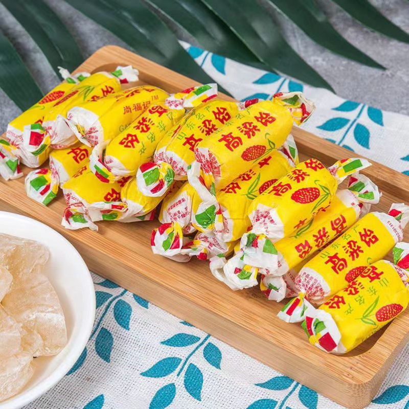 山东高粱饴软糖q弹可拉丝多种水果口味混合糖果