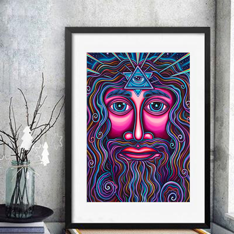 5d钻石画 头像装饰画 diy 人物图装饰画十字绣跨境供应批发定制