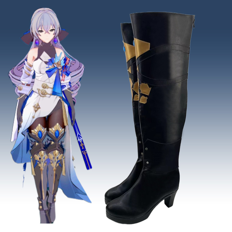 764 崩坏 星穹铁道布洛妮娅 cos鞋二次元动漫展演出鞋-阿里巴巴