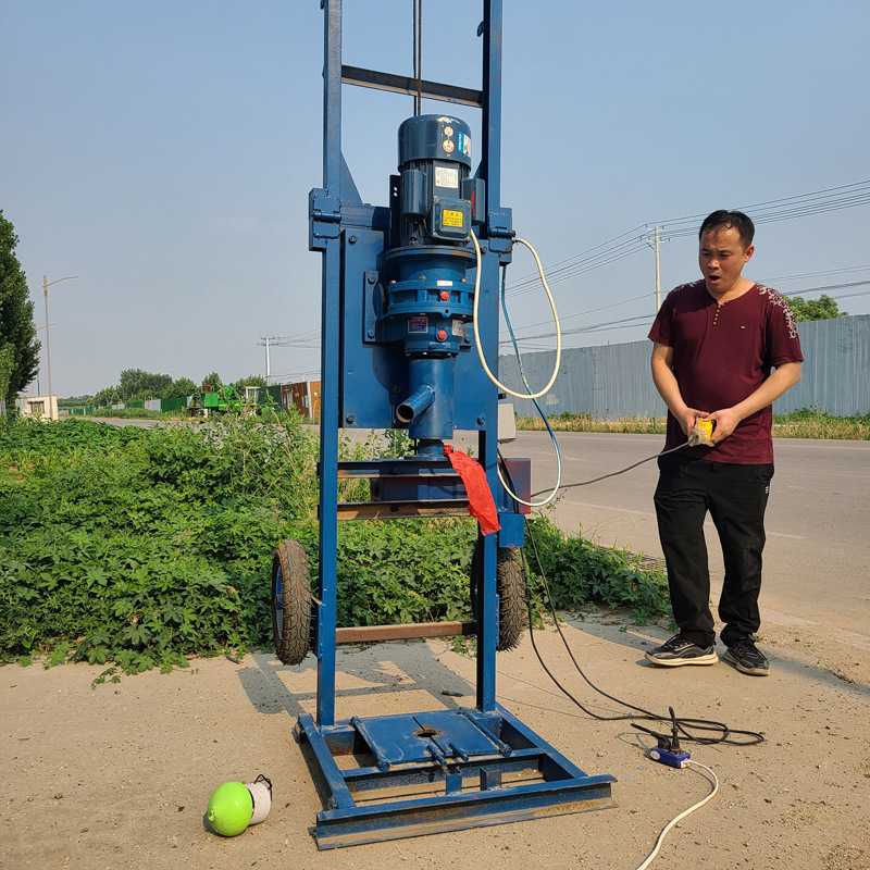 声测管钻井机 厂家销售小型地缘热泵打井机 100米深水井钻机
