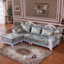 欧式布艺沙发小户型客厅可拆洗简欧三人位四人位沙发直排实木花