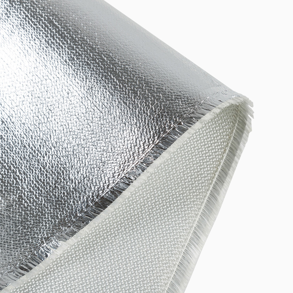 无碱复合铝箔玻纤布保温材料 保温铝箔防火布阻燃玻纤铝箔布