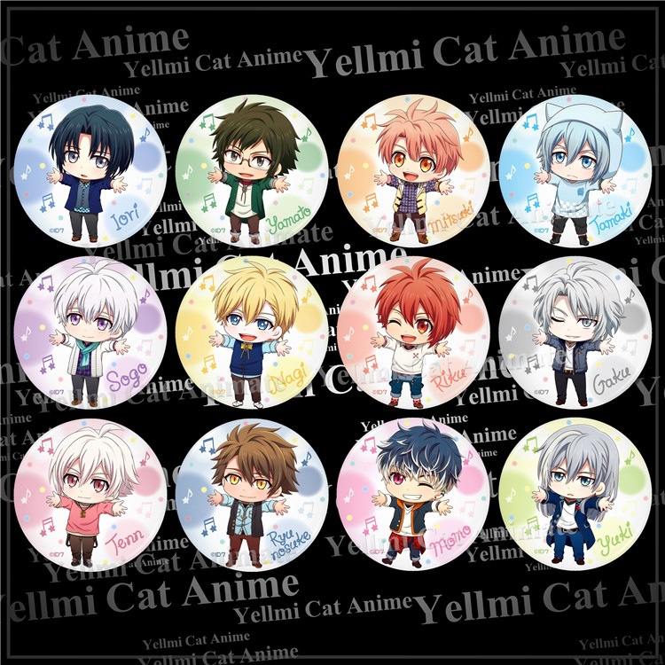 idolish7徽章 虚拟偶像动漫游戏周边胸章书包挂件吧唧随身镜q版/h