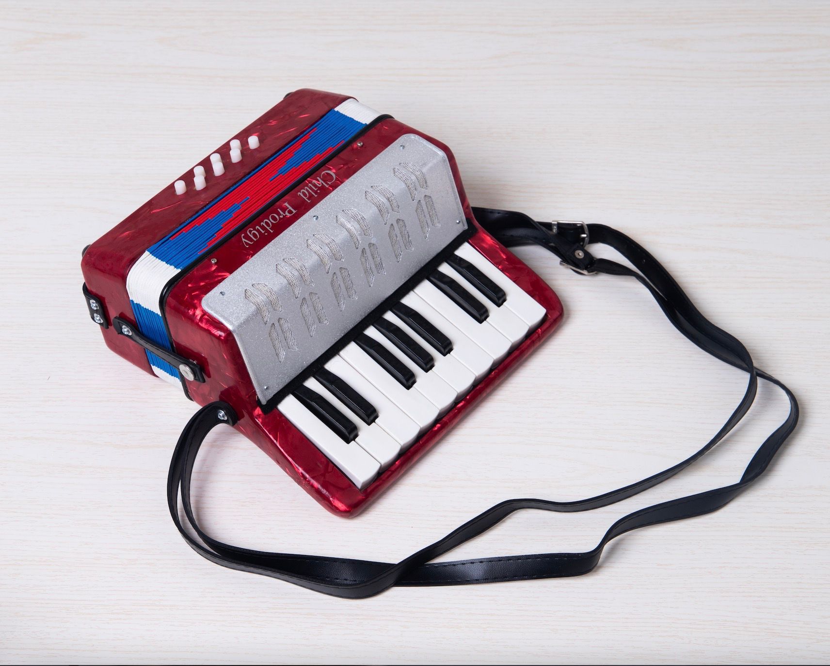 儿童手风琴各种型号儿童早教乐器入门演奏乐器玩具手风琴厂家供应