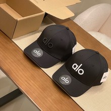alo爆款跨境字母棒球帽女时尚百搭显脸小遮阳帽休闲刺绣鸭舌帽ins