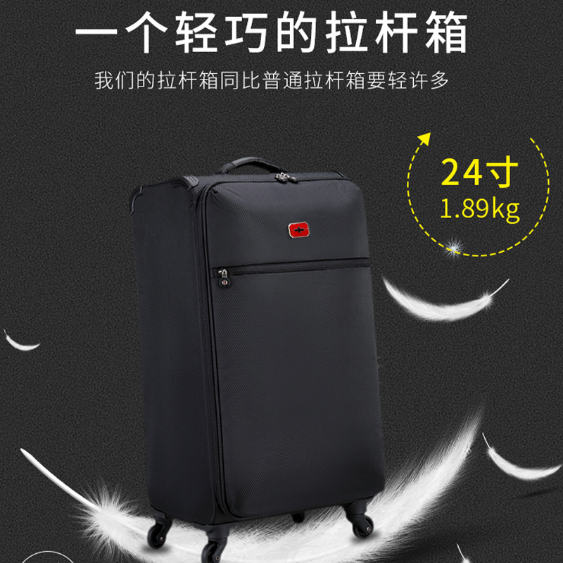 Cross-Border Spot Light Draw-Bar Luggage 20-Inch Boarding Bag Suitcase High-End Brand Trolley Case Factory Direct Sales