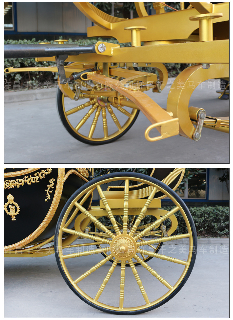 欧式皇-家马车商务展示四轮马车道具展览活动用车婚纱摄影酒店