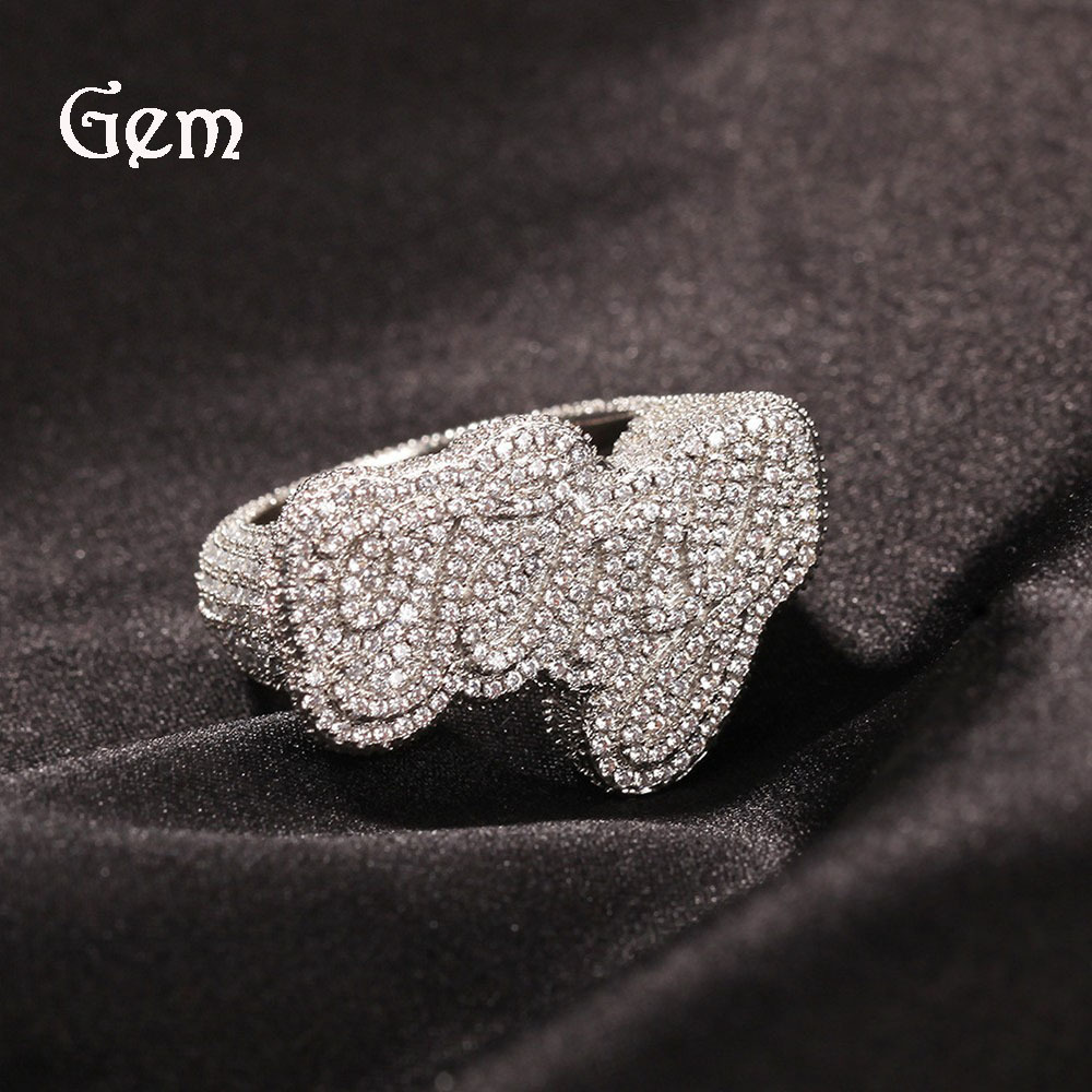 欧美嘻哈925银锆石牙套hiphop满钻金牙装饰牙套 teeth grills