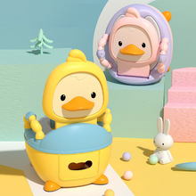 新款儿童小鸭子坐便器 抽屉式宝宝坐便器 卡通可爱舒适儿童便池