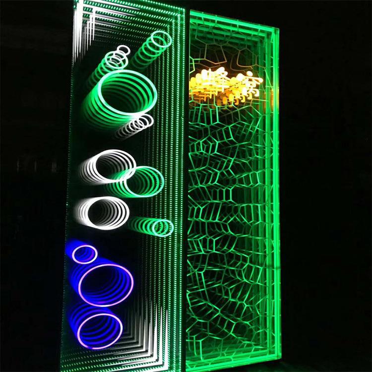 厂家加工夹胶led光电玻璃 透明发光字 户外幕墙玻璃发光玻璃