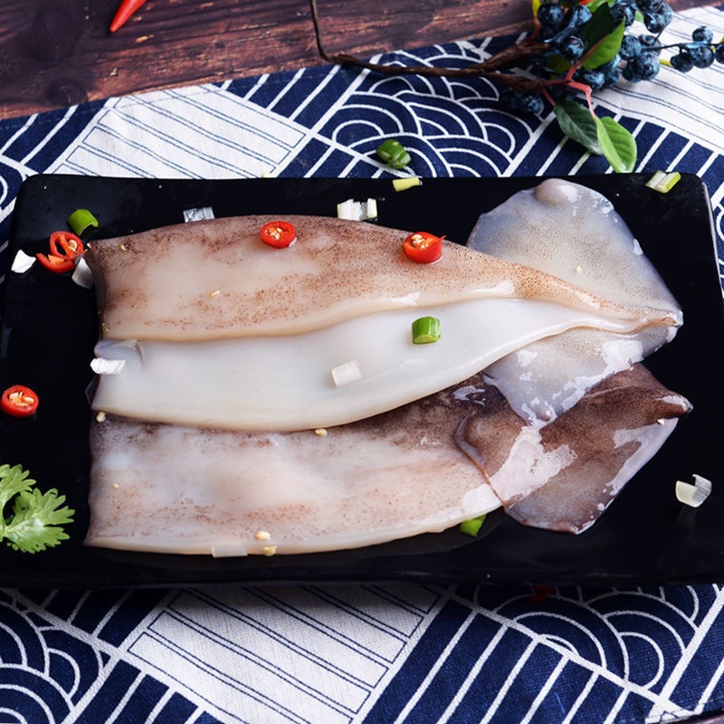 500g手钓大鱿鱼身(非即食需加工)鲜嫩海鲜半成品