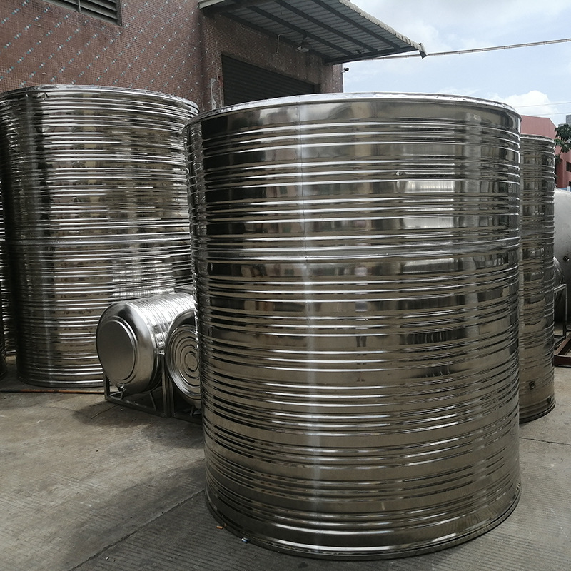 学校酒店保温水箱304不锈钢水罐圆形 游泳池方形拼装保温热水箱