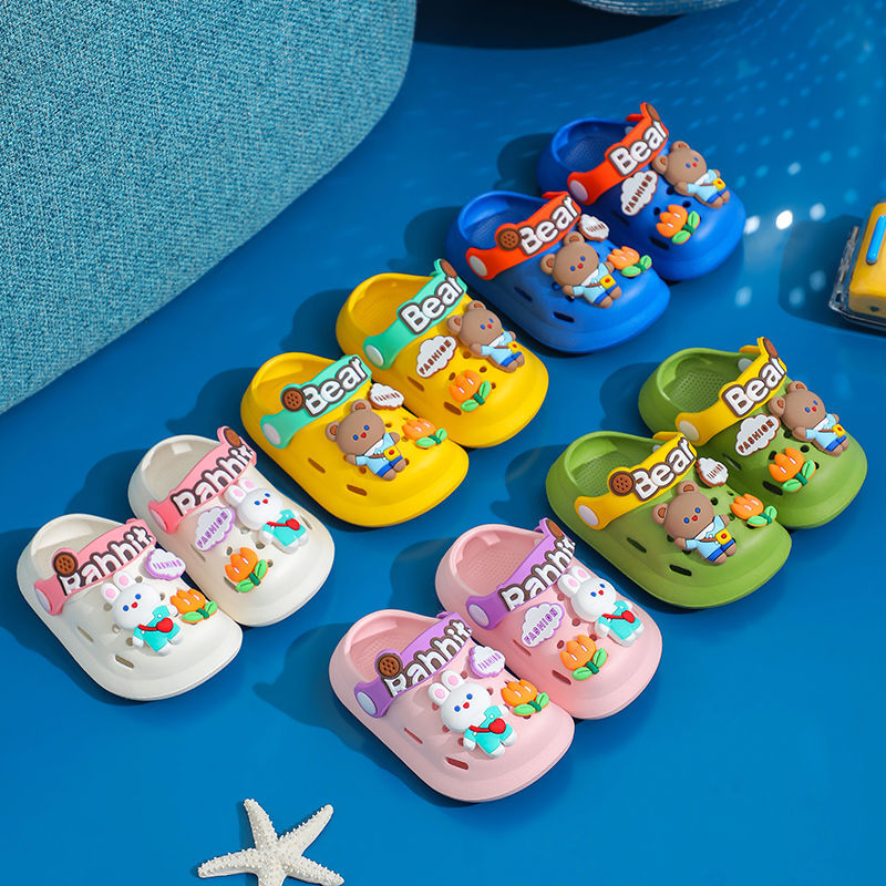 Eva Children's Hole Shoes Cute Infant Boys Girls Indoor Slippers Soft Bottom Baby Closed Toe Sandals Summer