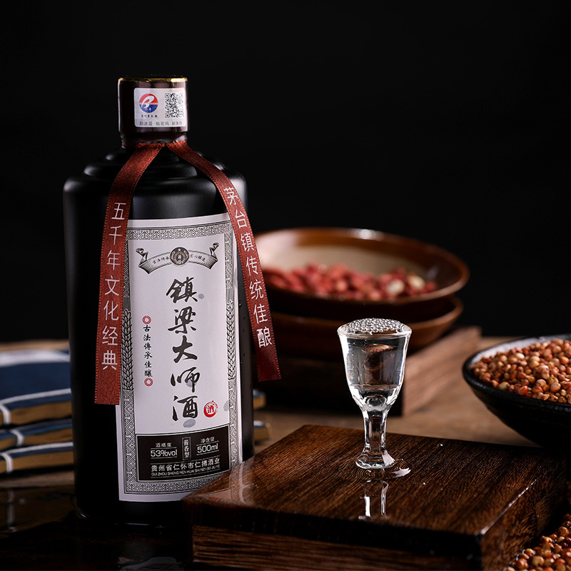 品鉴大师酒茅台镇53度纯坤沙白酒飞天口感酱香型白酒整箱定制贴牌