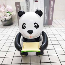 儿童创意新款礼品玩具可爱卡通熊猫举钱音乐电子玩具储蓄罐厂家