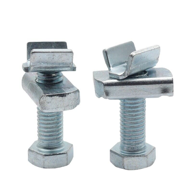 v型加强筋螺栓 抗震配件支架螺栓 管廊消防光伏配件 夹紧加强螺丝