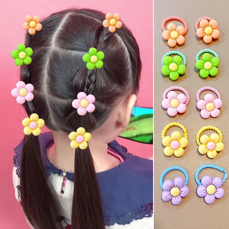 Children's Small Rubber Band Girls Tie Small Chuchu Hair Rope Does Not Hurt Hair Small Thumb Hair Ring Hair Accessories Tie Hair Rubber