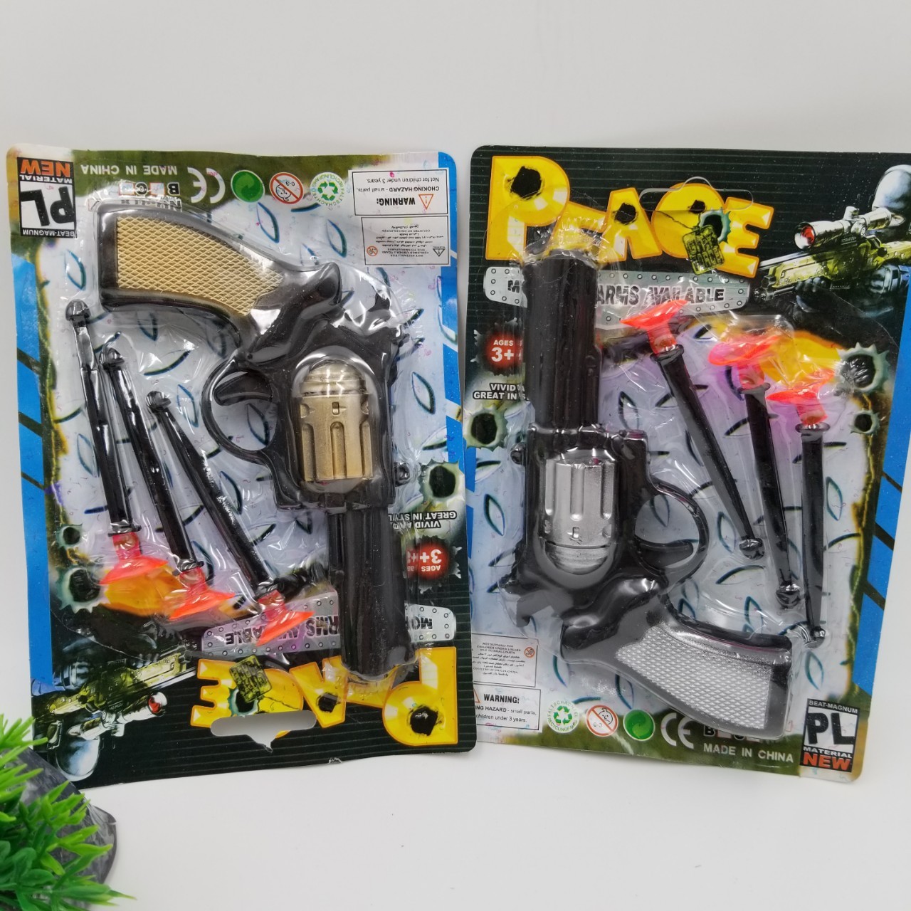 两元软弹玩具枪左轮吸盘牛仔吸卡 2元店十元儿童玩具地摊男孩礼物