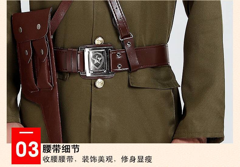 民国军装国民党披风美式军装国军军装军官表演服国军军装演出服装